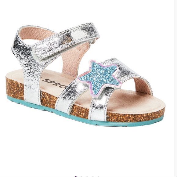 Sprox Silver & Turkish Blue Star Sandal - Picture 1 of 2